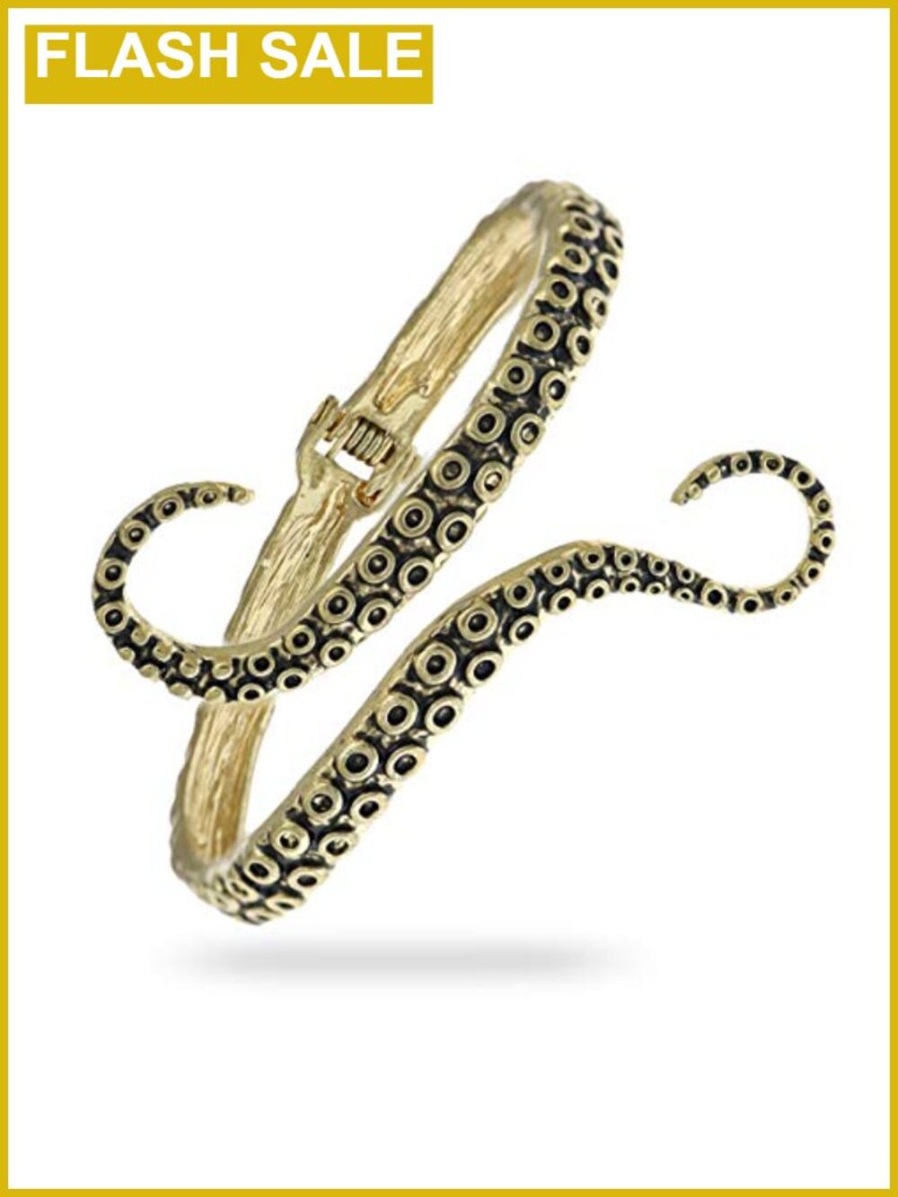 Octopus Tentacle Cuff Bracelet Bangle Arm Scary Goth Jewelry
